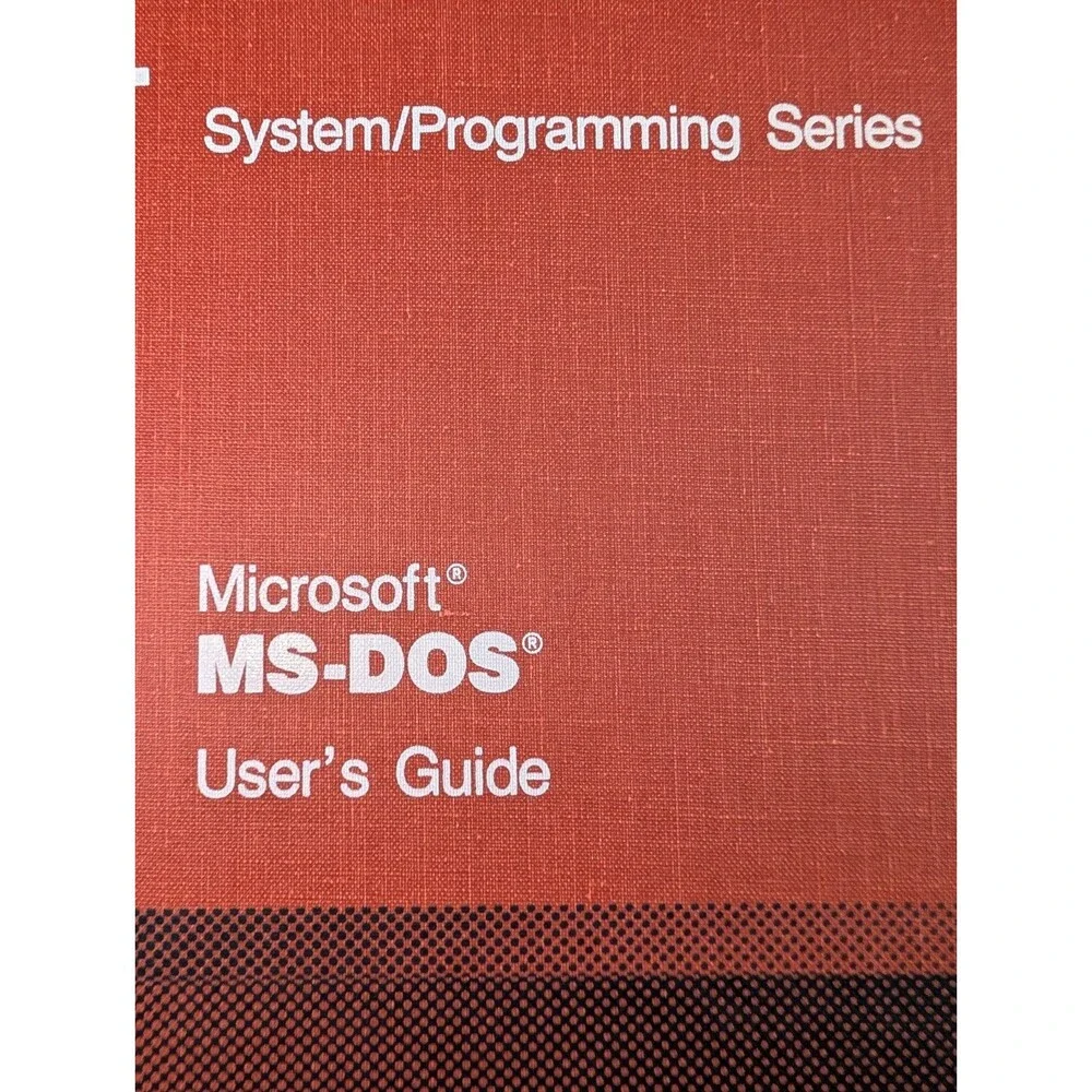 AT&T Microsoft MS-DOS User’s Guide Binder Vintage System Programming (Empty)